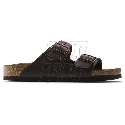 4. Klapki damskie Birkenstock Arizona Soft Footbed Oiled Leather Habana narrow wąskie (0452763)