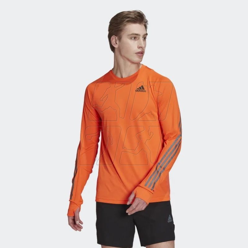 Koszulka adidas TEE Run Icon Full Reflective 3-Stripes Long Sleeve Tee M HJ7364