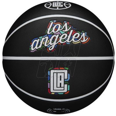 2. Piłka do koszykówki Wilson NBA Team City Collector Los Angeles Clippers Ball WZ4016413ID