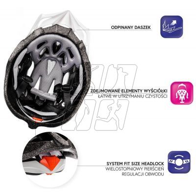 37. Kask rowerowy Meteor MV29 Drizzle 24715-24717