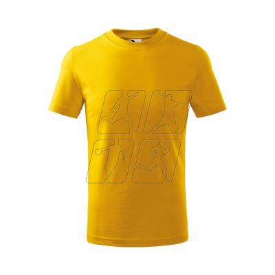 2. Koszulka Malfini Basic Jr MLI-13804 żółty