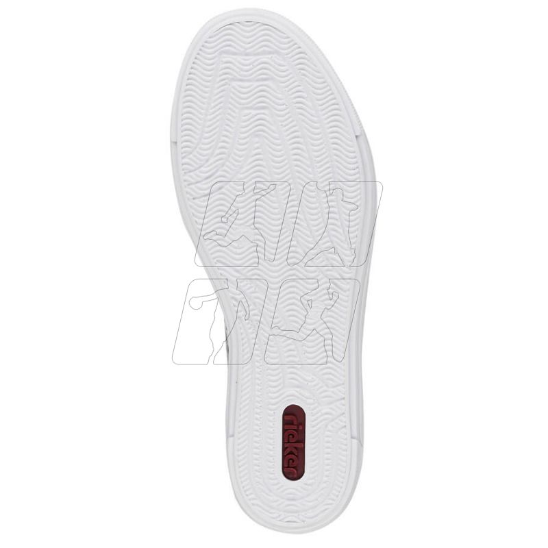 18. Skórzane komfortowe buty Rieker W RKR641 białe