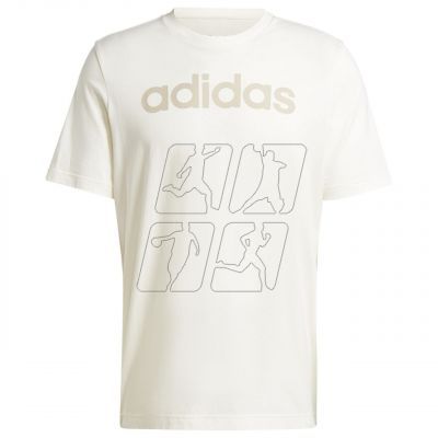 Koszulka adidas Essentials Single Jersey Linear Embroidered Logo Tee M IS1345