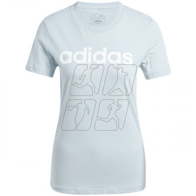 Koszulka adidas Loungewear Essentials Slim Logo Tee W IY9188