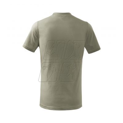2. Koszulka Basic Malfini Jr MLI-13828 jasny khaki