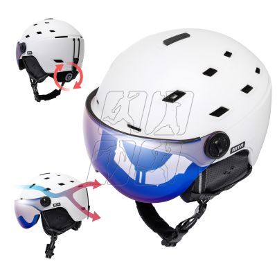 9. Kask narciarski Meteor Glide M 55-58 cm 17296