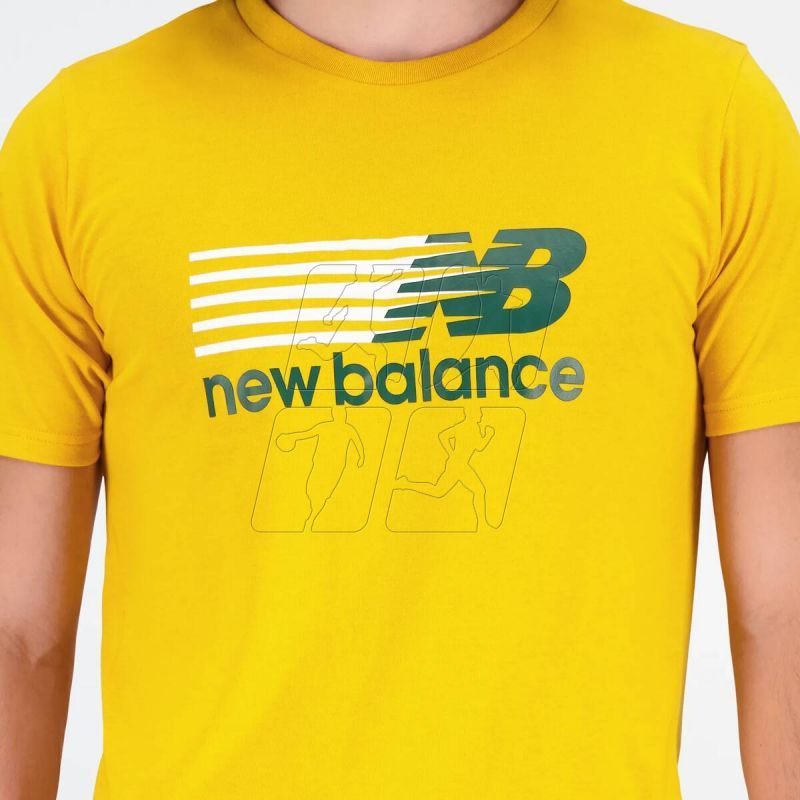 7. Koszulka New Balance Top NB Sport Core Plus Graphic Vgl M MT23904VGL