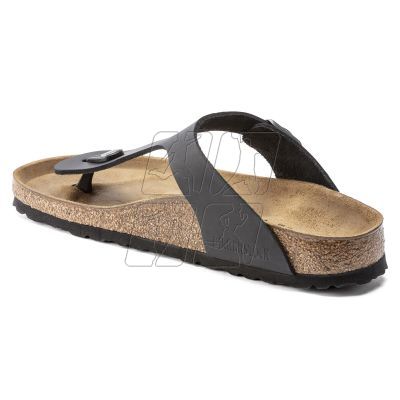 4. Japonki damskie/męskie Birkenstock Gizeh NU Oiled Black Regular olejowana skóra na szeroką stopę (0845251)