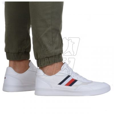 5. Buty Tommy Hilfiger Court Cupsole Retro Lth  Stripes M FM0FM04828YBS