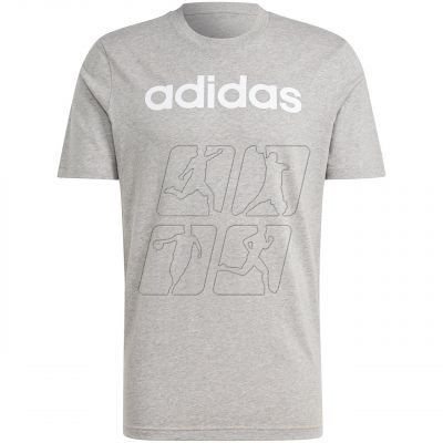 7. Koszulka adidas Essentials Single Jersey Linear Embroidered Logo Tee M IC9277
