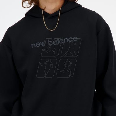 4. Bluza New Balance z kapturem Ssifted Graphic Hoodie M MT41571BK