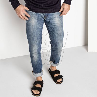 4. Klapki damskie ocieplane z wełną owczą Birkenstock Arizona VL Shearling Black skóra zamszowa regular szerokie (0752661)