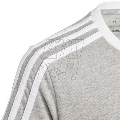 4. Koszulka adidas Essentials 3-Stripes Cotton Loose Fit Boyfriend Tee Jr IC3637