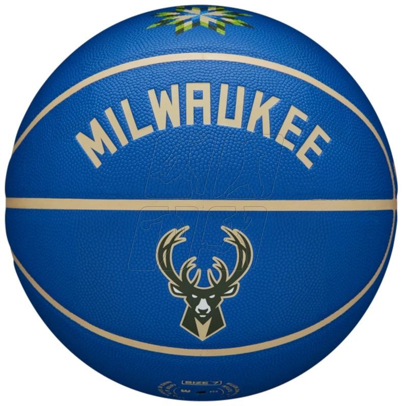 2. Piłka do koszykówki Wilson NBA Team City Collector Milwaukee Bucks Ball WZ4016417ID