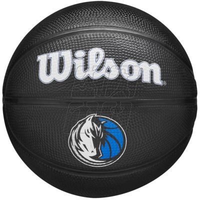 4. Piłka do koszykówki Wilson Team Tribute Dallas Mavericks Mini Ball WZ4017609XB
