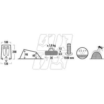 7. Namiot High Peak Minilite 2os 10157