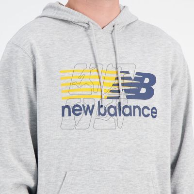 10. Bluza New Balance NB Classic Hoodie AGM M MT23902AGM