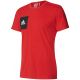 Koszulka adidas Tiro17 Tee M w czerwonej kolorystyce to klasyczny T-shirt stworzony dla mężczyzn uwielbiających piłkę nożną