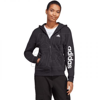 3. Bluza adidas Essentials Linear Full-Zip French Terry Hoodie W IC6863