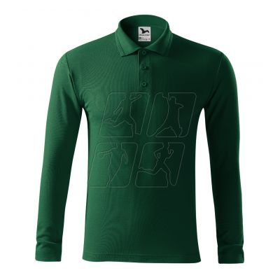 2. Koszulka polo Malfini Pique Polo LS M MLI-221D3 dark green