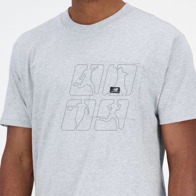 4. Koszulka New Balance t-shirt Essentials Reimagined Cott M MT31542AG