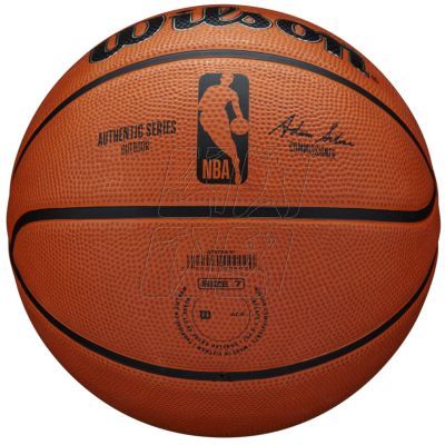 2. Piłka do koszykówki Wilson NBA Authentic Series Outdoor Ball WTB7300XB