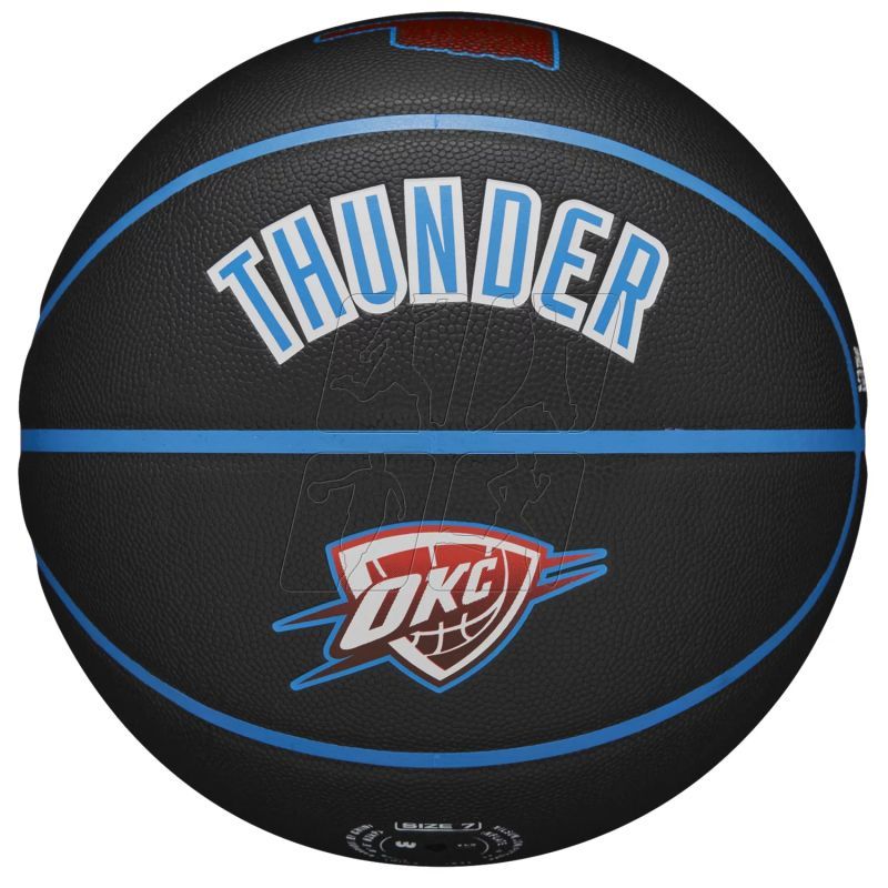 2. Piłka do koszykówki Wilson NBA Team City Collector Oklahoma City Thunder Ball WZ4016421ID