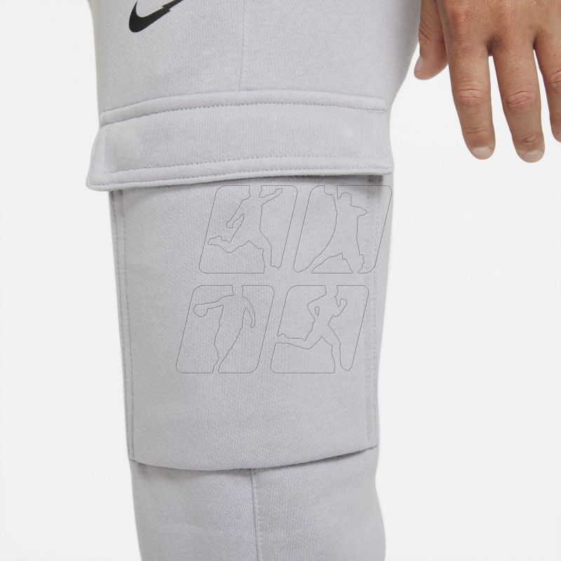 5. Spodnie Nike B NSW ZIGZAG FLC CARGO PANT BB Jr DO2673-012