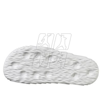 5. Klapki damskie/męskie adidas Adilette 22  Crystal White z wygodną profilowaną podeszwą białe (HQ4672)