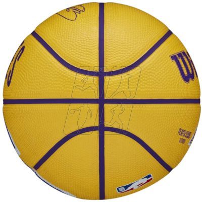 4. Piłka do koszykówki Wilson NBA Player Icon LeBron James Mini Ball WZ4007201XB