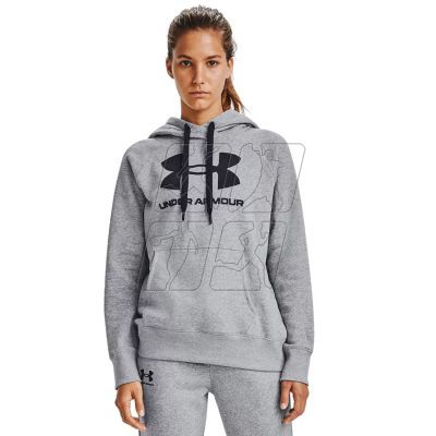 7. Bluza Under Armour Rival Fleece Logo Hoodie W 1356318-035 