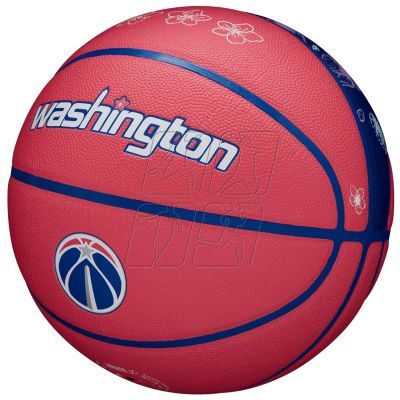 2. Piłka do koszykówki Wilson NBA Team City Collector Washington Wizards Ball WZ4016430ID