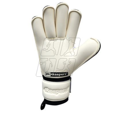 7. Rękawice bramkarskie 4Keepers Retro IV Black RF Jr S815009