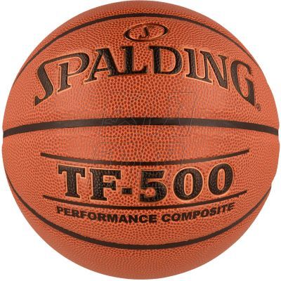 Piłka do koszykówki Spalding TF-500 USA wykonana ze skóry kompozytowej zapewniającej doskonały chwyt