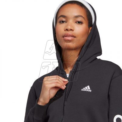 4. Bluza adidas Essentials Linear Full-Zip French Terry Hoodie W IC6863