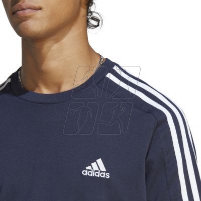6. Koszulka adidas Essentials Single Jersey 3-Stripes Tee M IC9335