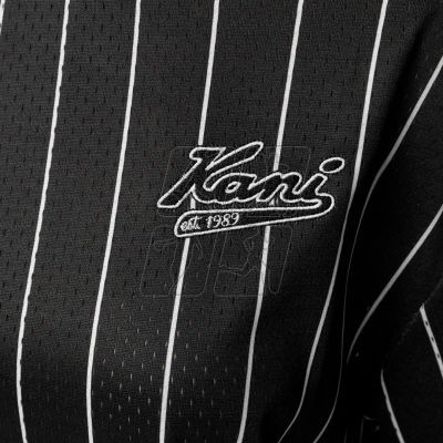 5. Koszulka Karl Kani Chest Varsity Pinstripe Mesh Tee Light M 6038524
