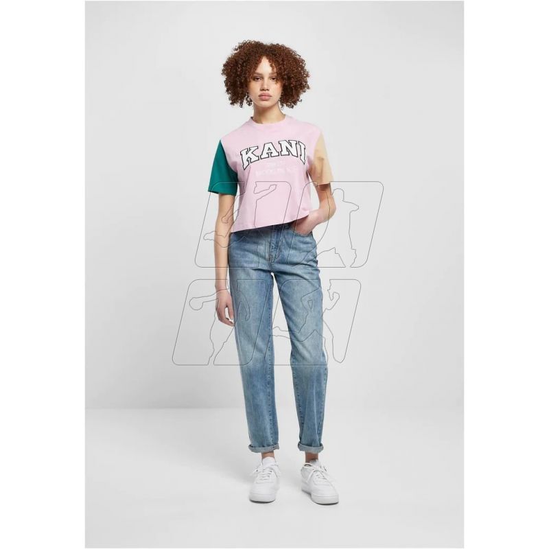 5. Koszulka Karl Kani t-shirt Serif Crop Block Tee W 6130859
