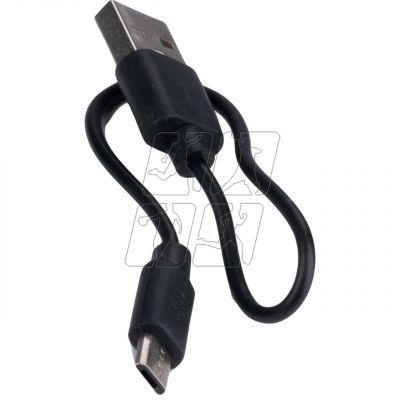 11. Zestaw lampek rowerowych Dunlop Led, ładowanie USB, tył+przód 473758