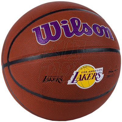 2. Piłka do koszykówki Wilson Team Alliance Los Angeles Lakers Ball WTB3100XBLAL