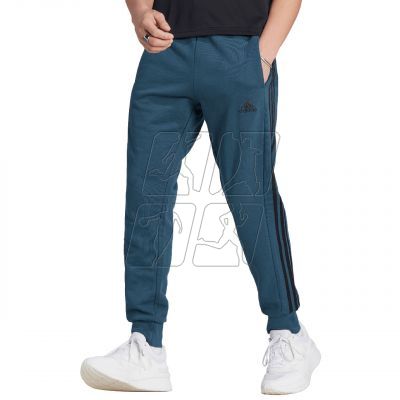 3. Spodnie adidas Essentials French Terry Tapered Cuff 3-Stripes Pants M IJ8698