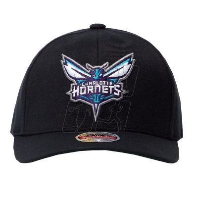 Czapka z daszkiem Mitchell & Ness NBA Charlotte Hornets HHSSINTL102-CHOYYPPPBLCK