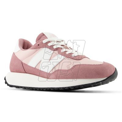 4. Sneakersy damskie New Balance NB 237 buty sportowe zamszowe różowe (WS237CF)