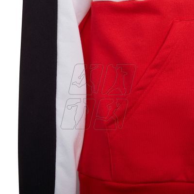 5. Bluza adidas Colorblock Fleece Hoodie Jr HC5657