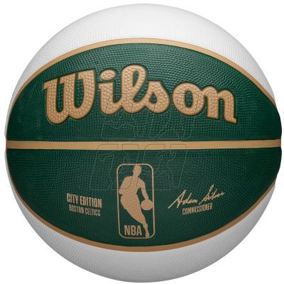 Piłka do koszykówki Wilson NBA Team City Edition Boston Celtics WZ4024202XB