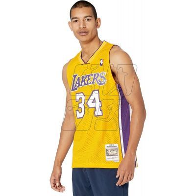 2. Koszulka Mitchell & Ness Los Angeles Lakers NBA Swingman Home Jersey Lakers 99 Shaquille O`Neal SMJYGS18179-LALLTGD99SON