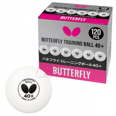 2. Piłeczka do tenisa stołowego Butterfly Easy ball 40+ 120 szt S317051