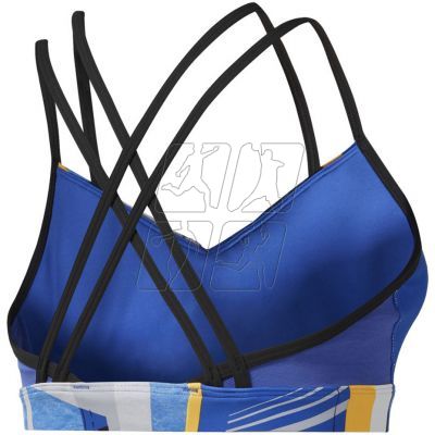 3. Stanik Reebok Hero Strappy Padded Bra VortaStripe W DU4097