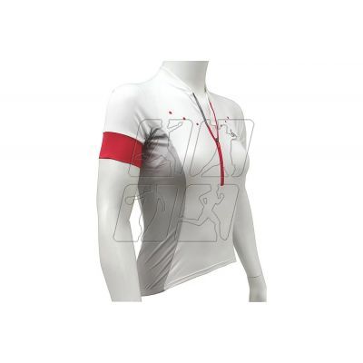 6. Koszulka Odlo Stand-Up Collar S/S 1/2 Zip Gavia W 410891-10000