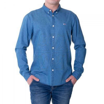 Koszula Tommy Jeans Tjm Cotton Denim Shirt Indigo M DM0DM06562-447